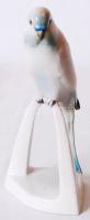 Zsolnay papagáj, kézzel festett, jelzett, hibátlan, m:18 cm / Zsolnay porcelain parrot