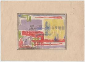 Kóródy Jenő (1922-1990): 3db akvarell, jelzéssel, 15x21-28x23,5cm