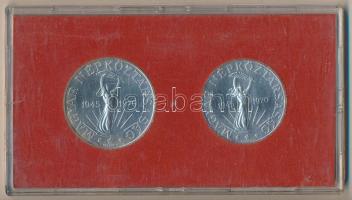 1970. 50Ft Ag + 100Ft "Felszabadulás" pár T:BU Eredeti MNB plasztiktokban!