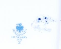 Szász Endre által tervezett Hollóházi jelzett porcelán ékszeres doboz hibátlan állapotban / Faces de...