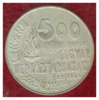 1984. 500Ft Ag "Los Angeles-i olimpia" T:BU Eredeti tokban, tanúsítvánnyal!