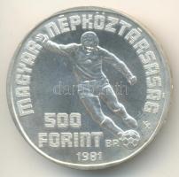 1981. 500Ft Ag "Labdarúgó VB / 1 játékos" T:BU