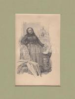 cca 1900 4db nyomat klf jelenetekkel, paszpartuzva, 24x20cm