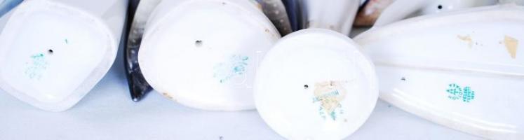 Hollóházi madár tétel, kézzel festettek, jelzettek, hibátlanok, m:18-20cm / Hollohaza porcelain bird...