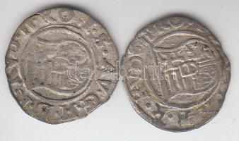 1580K-B Denár Ag "Rudolf" (2x) T:2-,3
Huszár 1059., Unger II 811.a