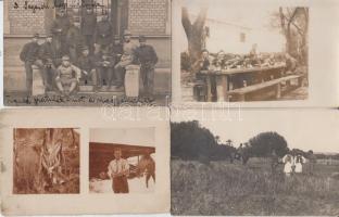 14 db régi fotólap katonákról / 14 photo postcards about soldiers
