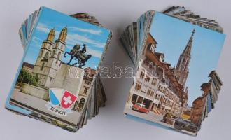 399 db modern, külföldi városképes lap