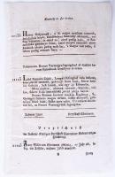 1813 Körözvények, hirdetmények minden nyelven, köztük ékes magyar nyelven / Official announcements in German,latin and Hungarian 16p.