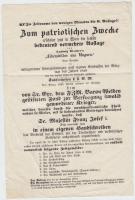 1849 Ludwig Wysber: Lebensbilder aus Ungarn c. kiadványának hirdetménye