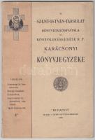 1906 A szent István Társulat karácsonyi könyvjegyzéke 80p.