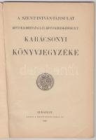 1906 A szent István Társulat karácsonyi könyvjegyzéke 80p