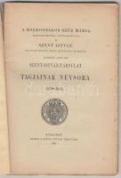 A Szent István Társulat tagjainak névsora 1898-ban 82p