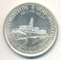 Kovács Dezső (1921-) / ÁPV 1971. "MÉE II. Vándorgyűlése Győr-Pannonhalma" Ag emlékérem pár (26.64g/0.800/42.5mm) T:BU