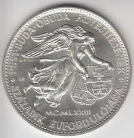 Lisztes István (1942-) / ÁPV 1973. "Pest-Buda-Óbuda / Jászberényi csoport" Ag emlékérem (25.51g/0.800/42.5mm) T:1