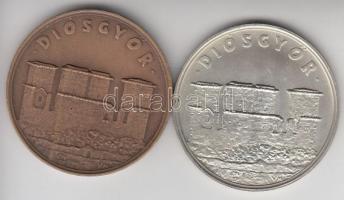 Varga Miklós (1934-) 1974. "MÉE Miskolc / V. Vándorgyűlés - Diósgyőr" Ag és Br emlékérem p...