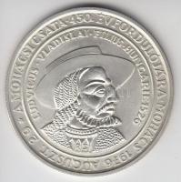 Rétfalvi Sándor (1941-) / ÁPV 1976. "MÉE VII. Vándorgyűlése Pécs-Mohács / Mohácsi Csata 450. évfordulója" Ag emlékérem (25.06g/0.800/42.5mm) T:1