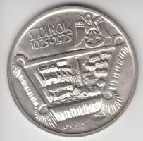 Nagy István (1920-) / Hunya Zoltán / ÁPV 1975. "MÉE VI. Vándorgyűlése Szolnok" Ag emlékérem (25.51g/0.800/42.5mm) T:1