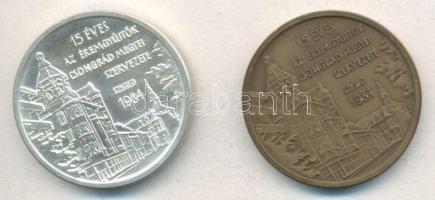 Fritz Mihály (1947-) 1984. "15 éves az Éremgyűjtők Csongrád Megyei Szervezete szeged / Gravíroz...
