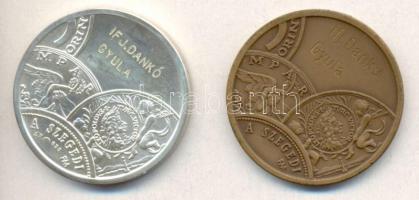 Fritz Mihály (1947-) 1984. "15 éves az Éremgyűjtők Csongrád Megyei Szervezete szeged / Gravíroz...