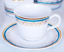 Csehszlovák porcelán kávés készlet. Hiánytalan, jó állapotban
