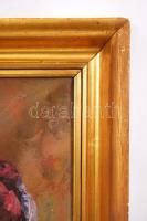 Rösch Emil: Gyümölcs csendélet. Olaj, vászon, jelzett, keretben 72×92 cm