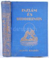 Szimonidesz Lajos: Primitív és kultúrvallások. Iszlám és buddhizmus. Bp., é.n., Dante. Szövegképekkel és műmellékletekkel, kiadói, aranyozott, illusztrált, egészvászon kötésben (gerinc laza)