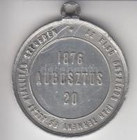 1876. "Az Első Országos Ipar Termény és Állat kiállítás Szegeden" Al emlékérem (34mm) T:2 ...