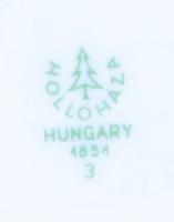 2 db kulacs, kézzel festett, jelzett Hollóházi, másik jelzés nélkül, hibátlan, dugóval, m:16-18 cm/ ...