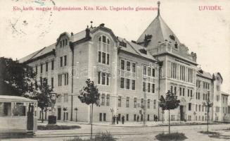 Újvidék Catholic Hungarian main grammar school, tram