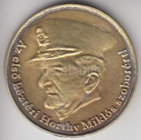DN Csókakő /  Az eelső köztéri Horthy Miklós szoborért" fém emlékérem (41mm) T:2-