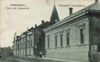 Királyhelmec Tisza szab. társulati lak, Bodrogközi Takarékpénztár / bank