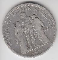 Franciaország / Második Köztársaság 1848K 5Fr Ag "Herkules" Bordeaux (24.59g) T:3 France / Second Republic 1848K 5 Francs Ag "Hercules group" Bordeaux (24.59g) C:F