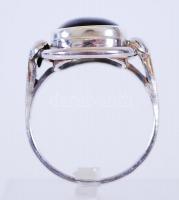 cca 1930 Art deco ezüst (Ag) gyűrű tigrisszemmel / 
Art deco silver ring with Tiger's eye stone...