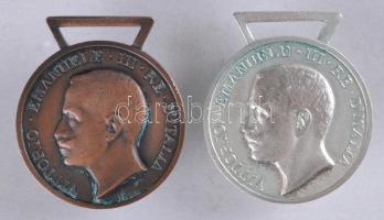 Olaszország 2db kitüntetés replika III. Viktor Emánuel T::1- Italy 2 replicas of decorations of Vittorio Emanuele III C:AU