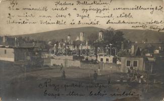 1904 Gyöngyös Csapó utca, a Nagypatak mentén a gyöngyösi tűzvész után, photo