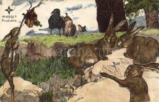 Maggi's products, animals, artist signed (EB)