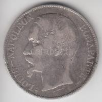 Franciaország / Második Köztársaság 1852A 5Fr Ag "Napóleon" Párizs (24.71g) T:2-,3 France / Second Republic 1852A 5 Francs Ag "Louis Napoleon" Paris (24.71g) C:VF,F