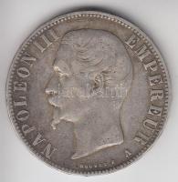Franciaország / Második Birodalom 1855A 5Fr Ag "III. Napóleon" Párizs (24.73g) T:3 France / Second Empire 1855A 5 Francs Ag "Napoleon III" Paris (24.73g) C:F