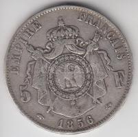 Franciaország / Második Birodalom 1856A 5Fr Ag "III. Napóleon" Párizs (24.74g) T:3
France ...
