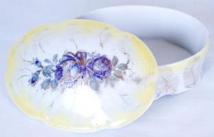 Drasche porcelán bonbonier, jelzett, hibátlan, matricás / Chinaware bonbonier 13 cm