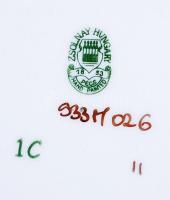 Kézzel festett Zsolnay porcelán tálka /
Hand-painted chinaware plate, d: 12 cm