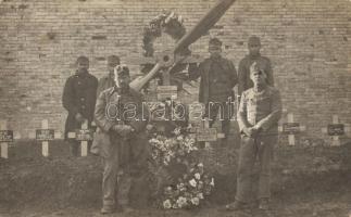 Military WWI, K.u.K. pilot's funeral, photo