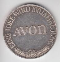 Németország 1986. "100 éves az AVON" Ag emlékérem (10g/0.999/30mm) jelzés peremen T:exPP
G...
