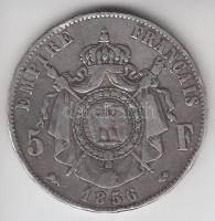 Franciaország / Második Birodalom 1856D 5Fr Ag "III. Napóleon" Lyon (24.53g) T:2-,3
France...