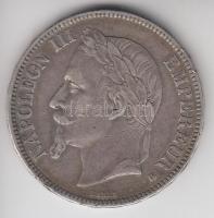 Franciaország / Második Birodalom 1867BB 5Fr Ag "III. Napóleon" Strasbourg (24.75g) T:2-,3 France / Second Empire 1867BB 5 Francs Ag "Napoleon III" Strasbourg (24.75g) C:VF,F