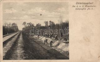 Military WWI, K.u.K. 9. Eisenbahnkompagnie, construction