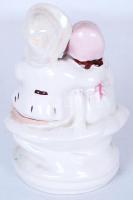 Dorohoi szerelmesek, kézzel festett, jelzett, hibátlan, m:14 cm/ Romanian porcelain figure