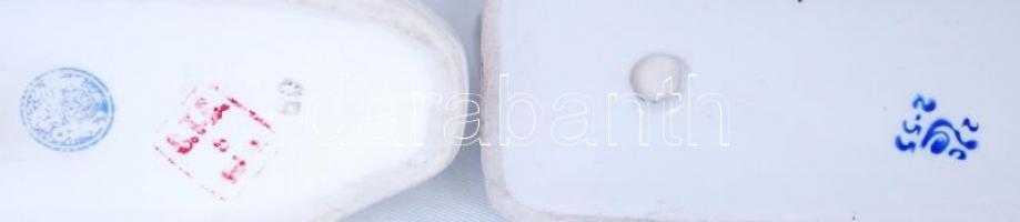 2 db jelzett, őz és gidája, ágaskodó ló, jelzettek, hibátlanok m:16-17 cm/  Porcelain figures