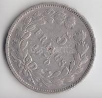 Franciaország / Modern Köztársaság 1870K 5Fr Ag "Liberty" Bordeaux (24.94g) T:3
France / M...