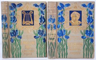 Remekírók képes könyvtára: Niebelung ének I. + Kisfaludy Károly munkái I. Bp., Lampel. Leszik féle liliomos egészvászon kötésben